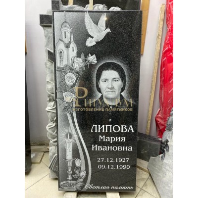Памятник из гранита "Клипарт" с оформлением 31 — ritualum.ru